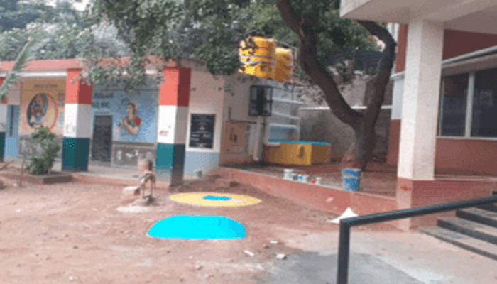 Borewell Recharge Pit at Government School Seegehalli,Bengaluru